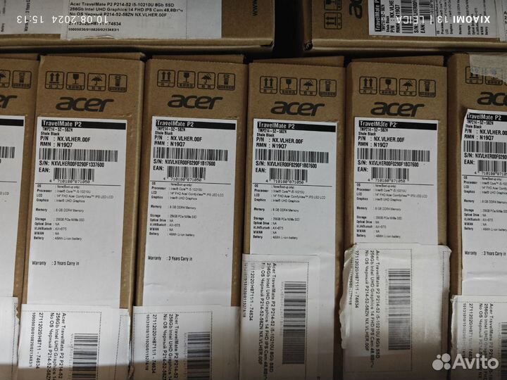 Ноутбуки Acer TravelMate P2 в количестве