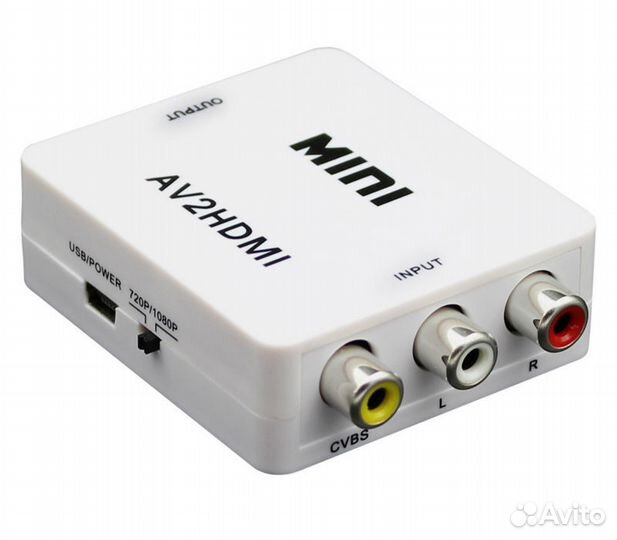 Видеоконвертер вход hdmi - выход AV (RCA)