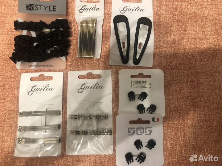 Заколки для волос разные крабик спираль