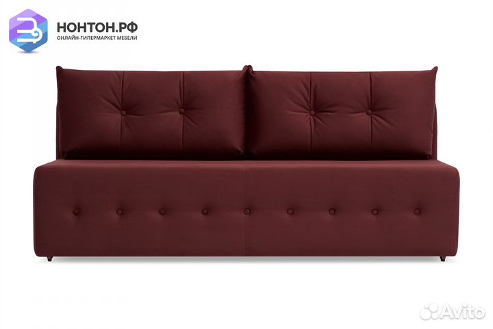 Диван еврокнижка Сити бордовый