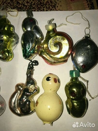 Елочные игрушки ссср. Стекло