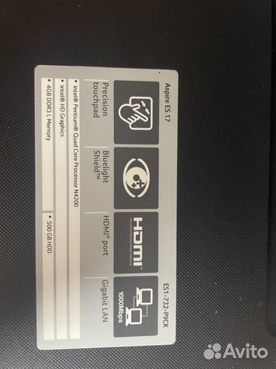 Acer Aspire ES 17, ES1-732-P9CK