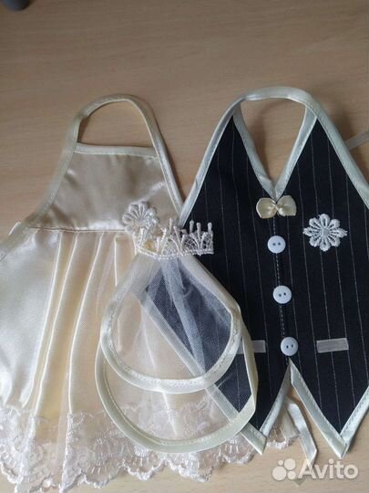 Свадебные аксессуары на шампанское (жених/невеста)