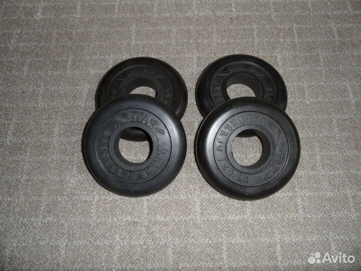 Диск обрезиненный Titan Barbell 1,25 кг (d51)