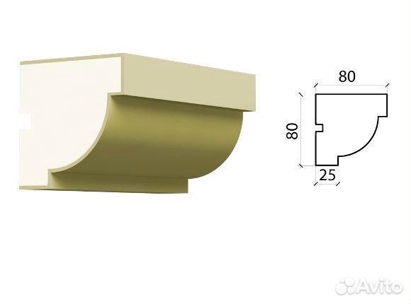 Подоконник фасадный декор