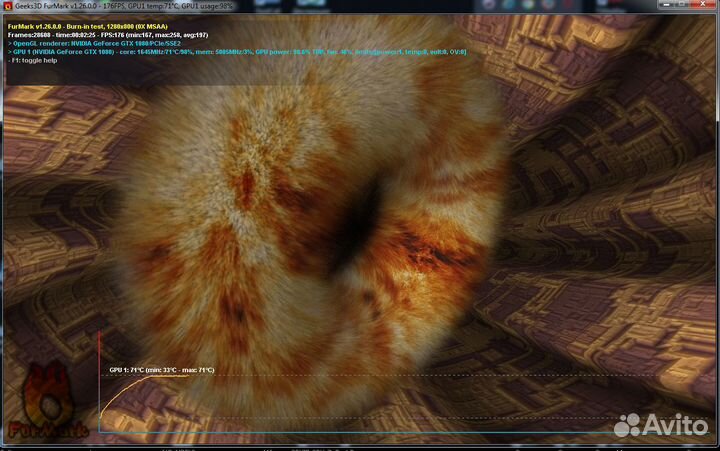 Видеокарта MSI Gtx 1080 8gb