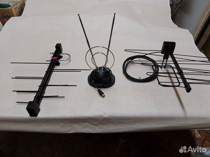 Антенны 3 штуки для DVB-T2 приставок-телевизоров