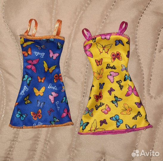 Новые Платья Одежда для кукол Барби Mattel 2 шт