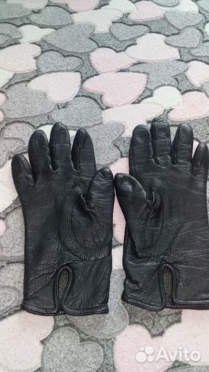 Перчатки женские кожаные