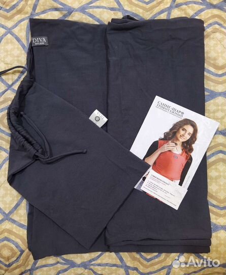 Трикотажный слинг-шарф Diva Stretchy, Grafite