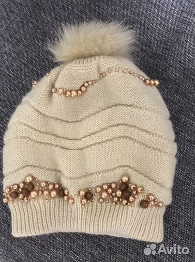 Шапка, двойная вязка