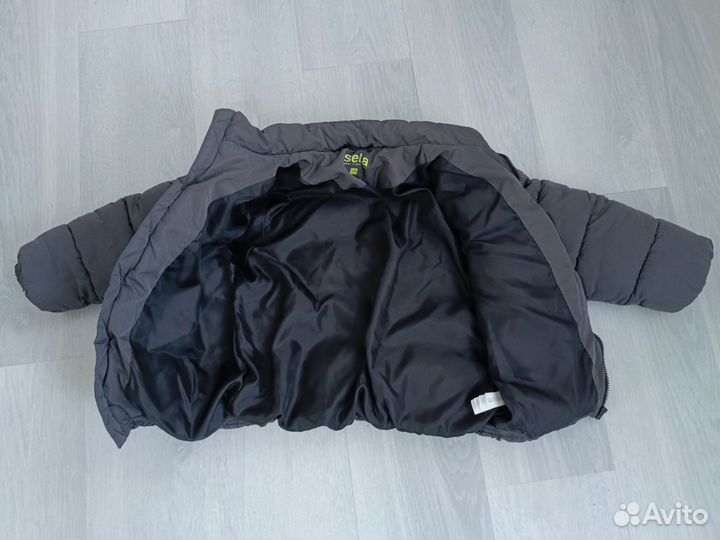 Дутая куртка-пуховик на мальчика 128 размер sela