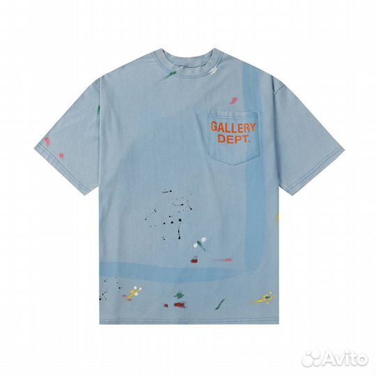 Футболка Gallery Dept Голубая