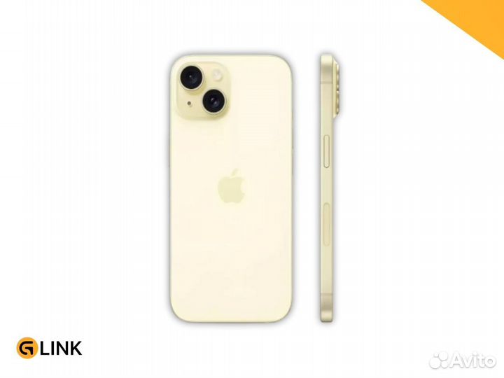iPhone 15 Yellow 128GB (esim+sim), Англия