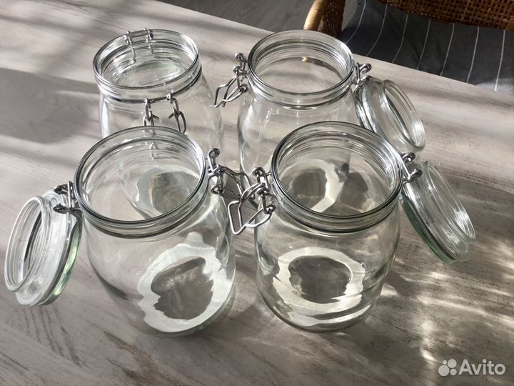 Стеклянные банки икеа 1,8л