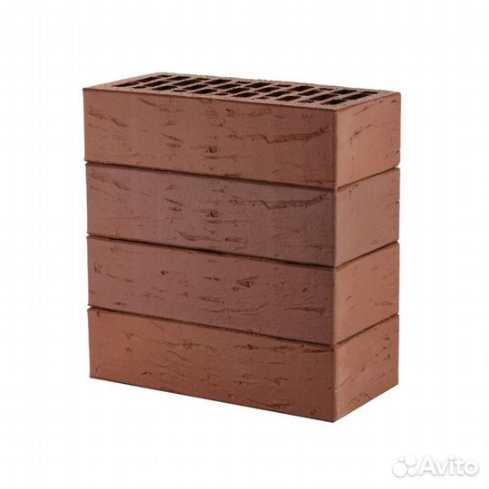 Кирпич облицовочный Лср Коричневый Рустик