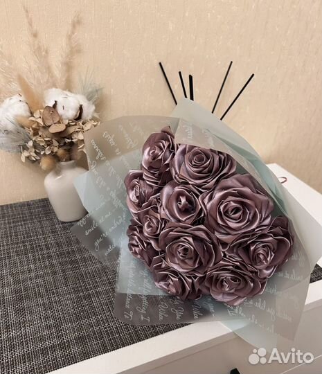 Букет из атласных лент