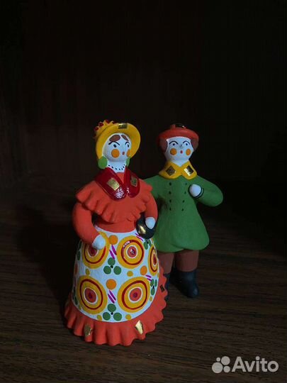 Барыни дымковская игрушка