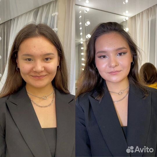 Макияж, локоны, наращивание ресниц, брови