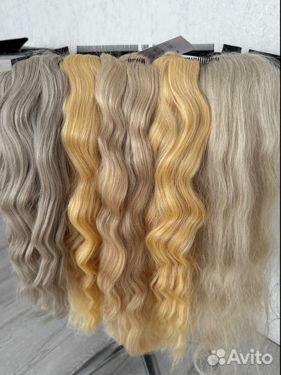 Натуральные волосы срезами для наращивания