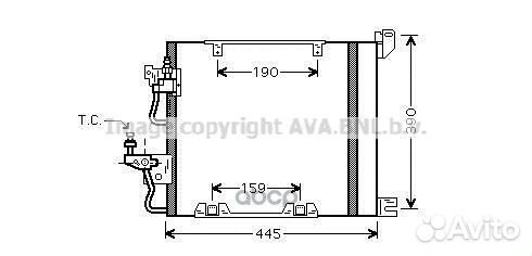 Радиатор кондиционера с осушителем OL5368D Ava
