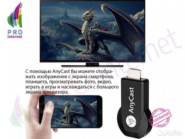 Беспроводной Wi-Fi адаптер Anycast M9 Plus