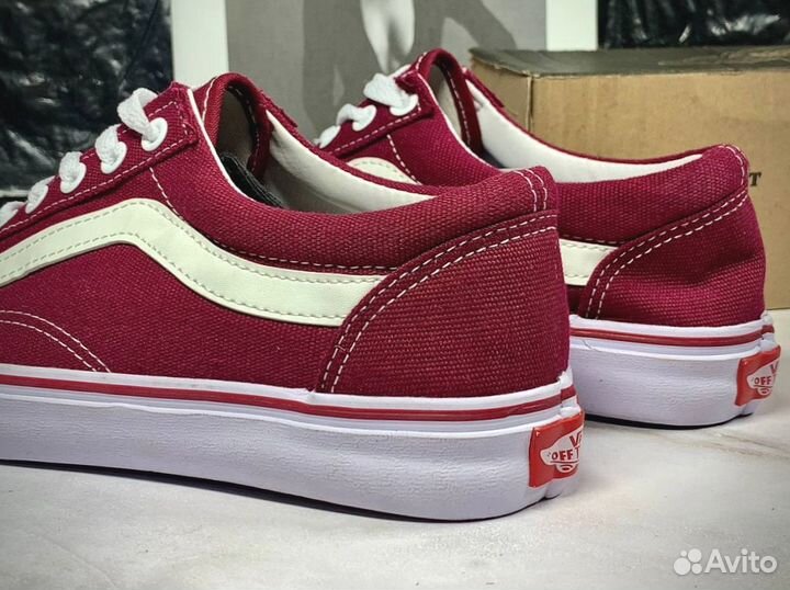 Кеды мужские vans красные