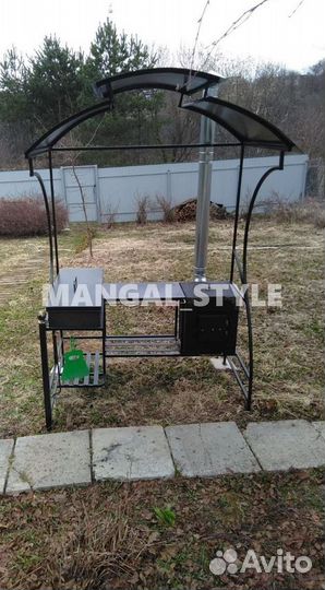 Мангал с печью