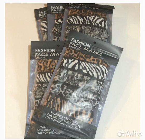 Стильный звериный набор масок. Лос-анджелес. Новые