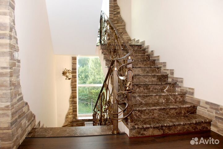 Лестница мрамор / гранит