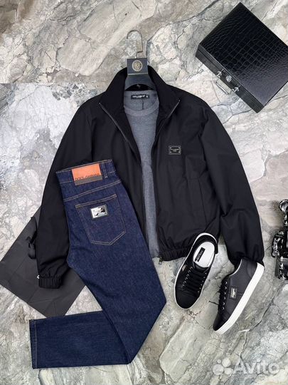 Dolce Gabbana Set х Джинсы х Ветровка х футболка