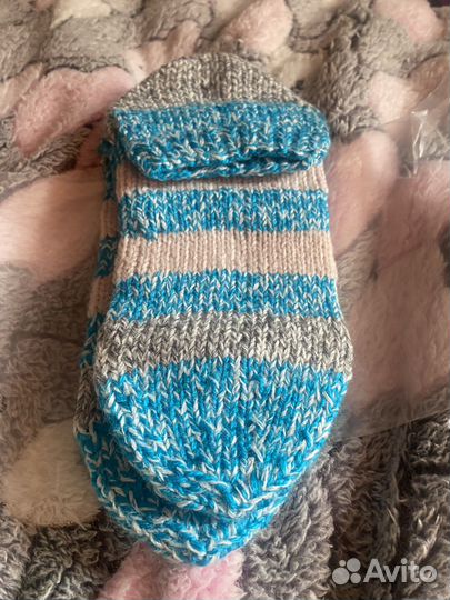 Носки шерстяные ручной вязки