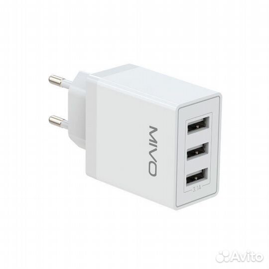 Сетевое зарядное устройство Mivo MP-331 3 USB 3.1A