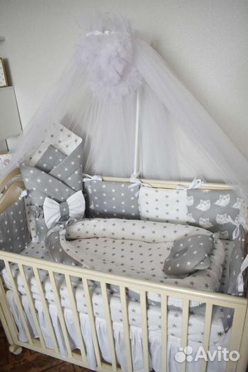 Бортики комплект в кроватку все включенно