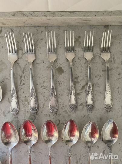 Столовые приборы мельхиор СССР