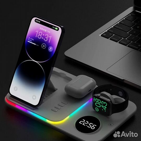 Беспроводная док. станция 5 в 1 Wireless Charging