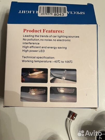 Подсветка дверей авто с логотипом для mazda 2шт