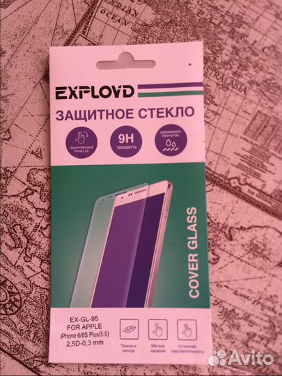 Защитное стекло на айфон 6 +