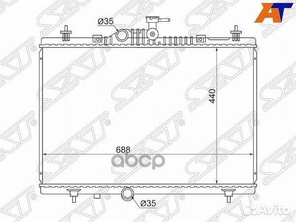 Радиатор Renault Koleos 08-16 RN0005 Sat