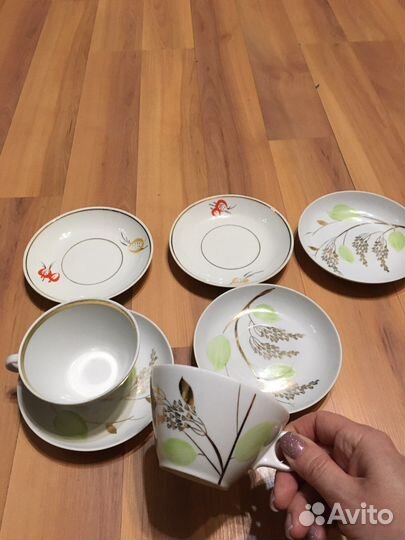 Чайная пара СССР Дулево фарфор