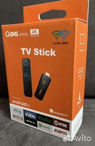 Андроид тв приставка q96 stick 4k uhd