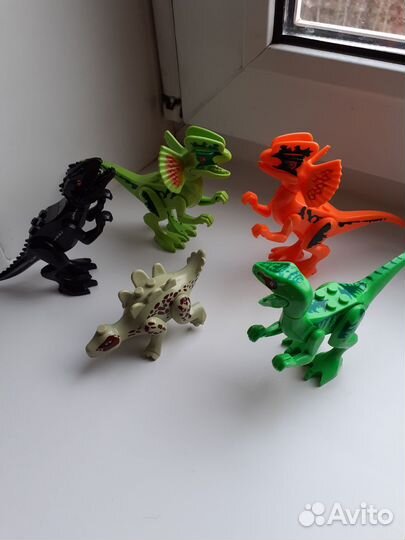 Фигурки динозавров лего-аналог