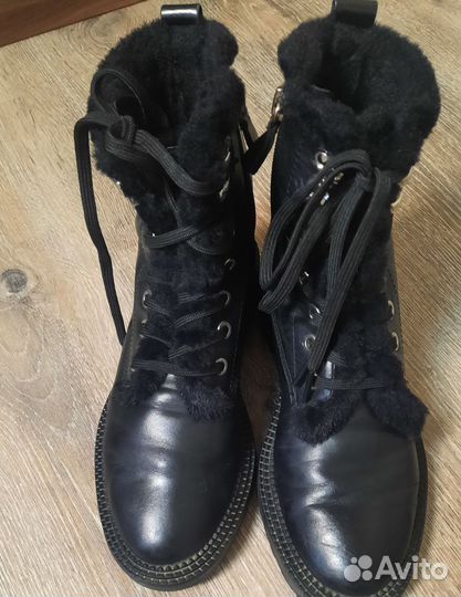 Ботинки zara кожа натуральная 36
