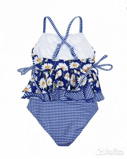 Купальник Monnalisa с оборками принт маргаритки