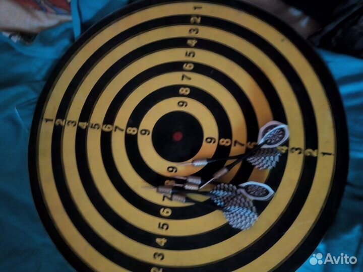 Двухсторонний дартс бу с дротиками