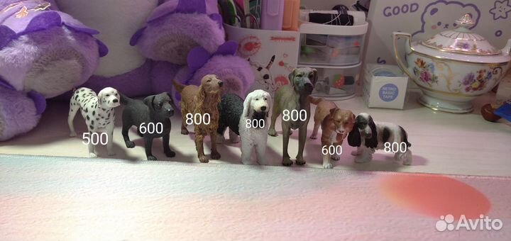 Фигурки собак schleich mojo collecta papo procon