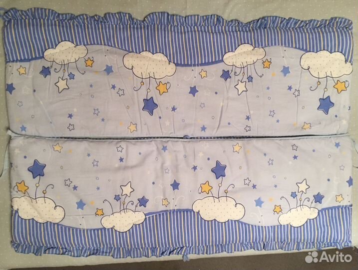 Детское постельное белье с бортиками