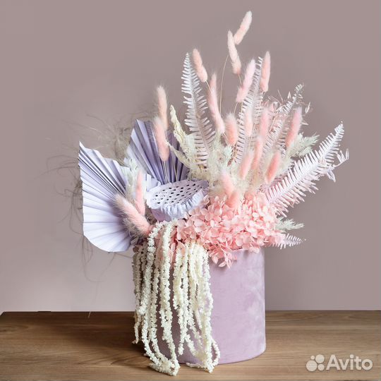 Букеты и композиции из сухоцветов в интерьер