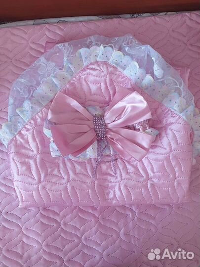 Конверт на выписку для девочки летний