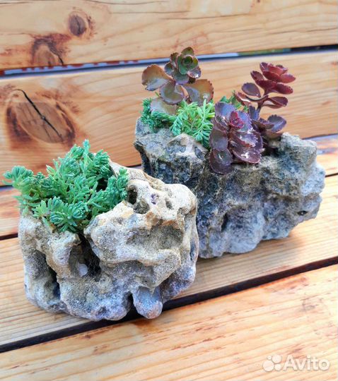 Горшки из природного камня